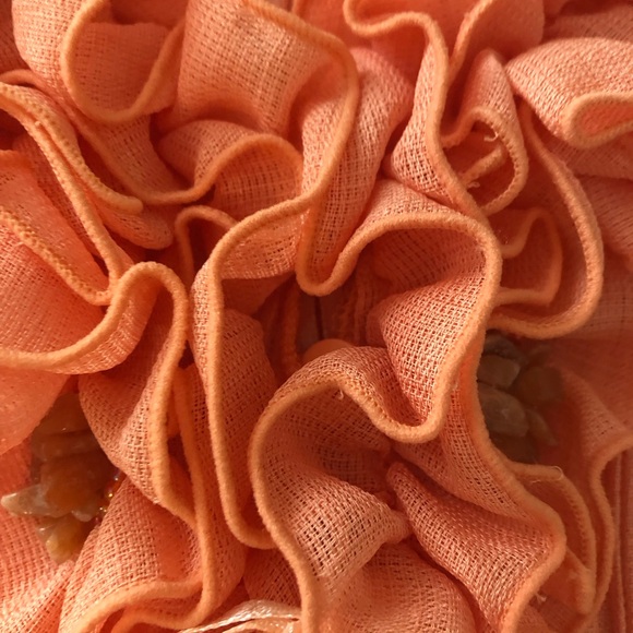 Cache Vibrant Orange Ruffled Tank Top - Picture 4 of 6